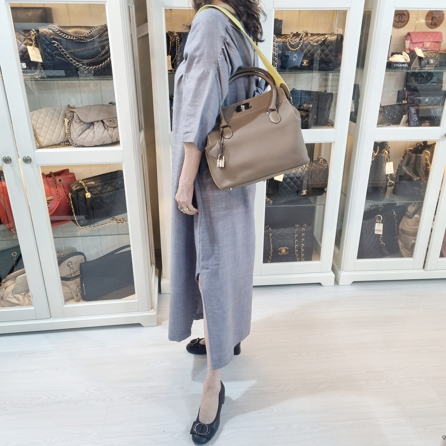 Hermes Toolbox 26 Swift Verso Craie Soufre Etoupe Phw