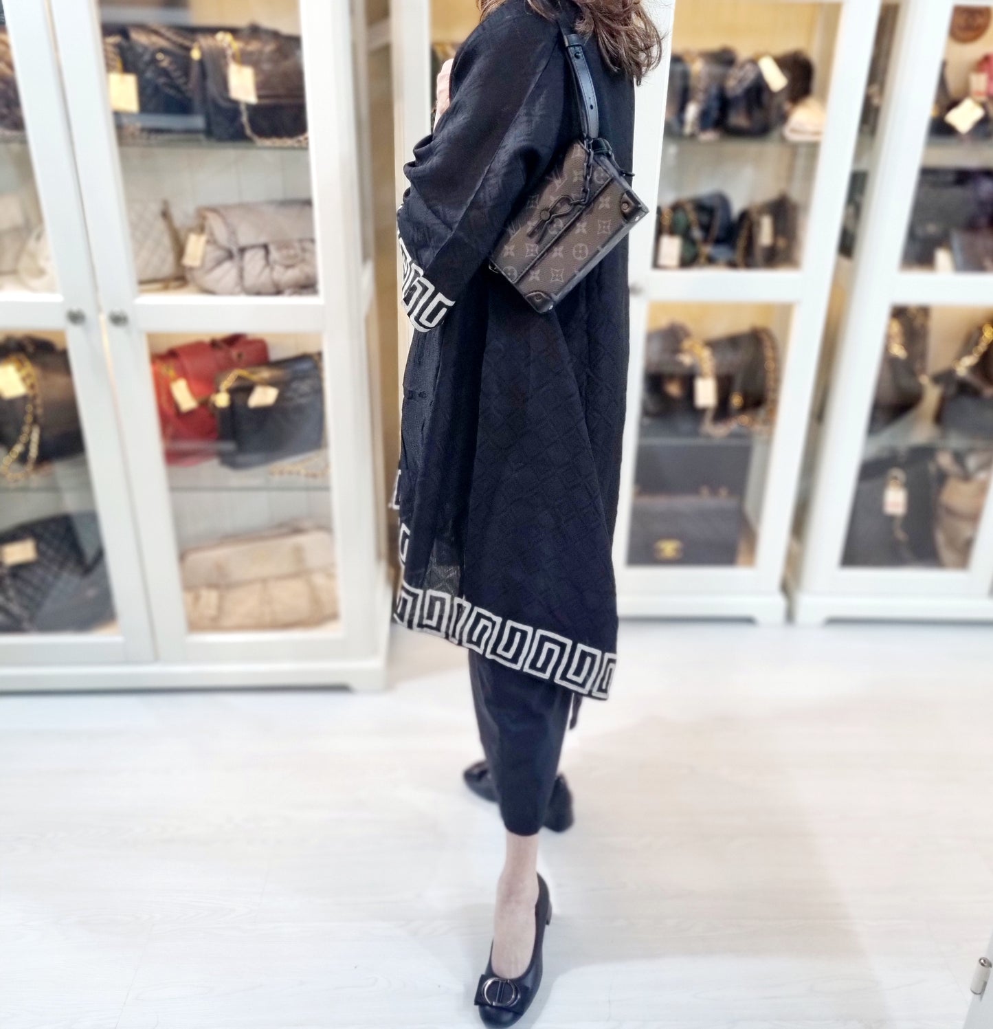 Louis Vuitton Steamer Wearable Wallet Monogram Eclipse Black Hw