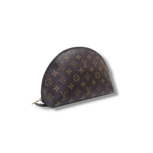 Louis Vuitton Trousse Vintage Demi Ronde Cosmetic Pouch Monogram Ghw