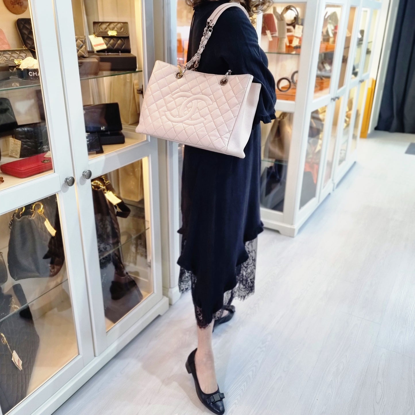 Chanel GST Caviar Shw (Pale Pink)