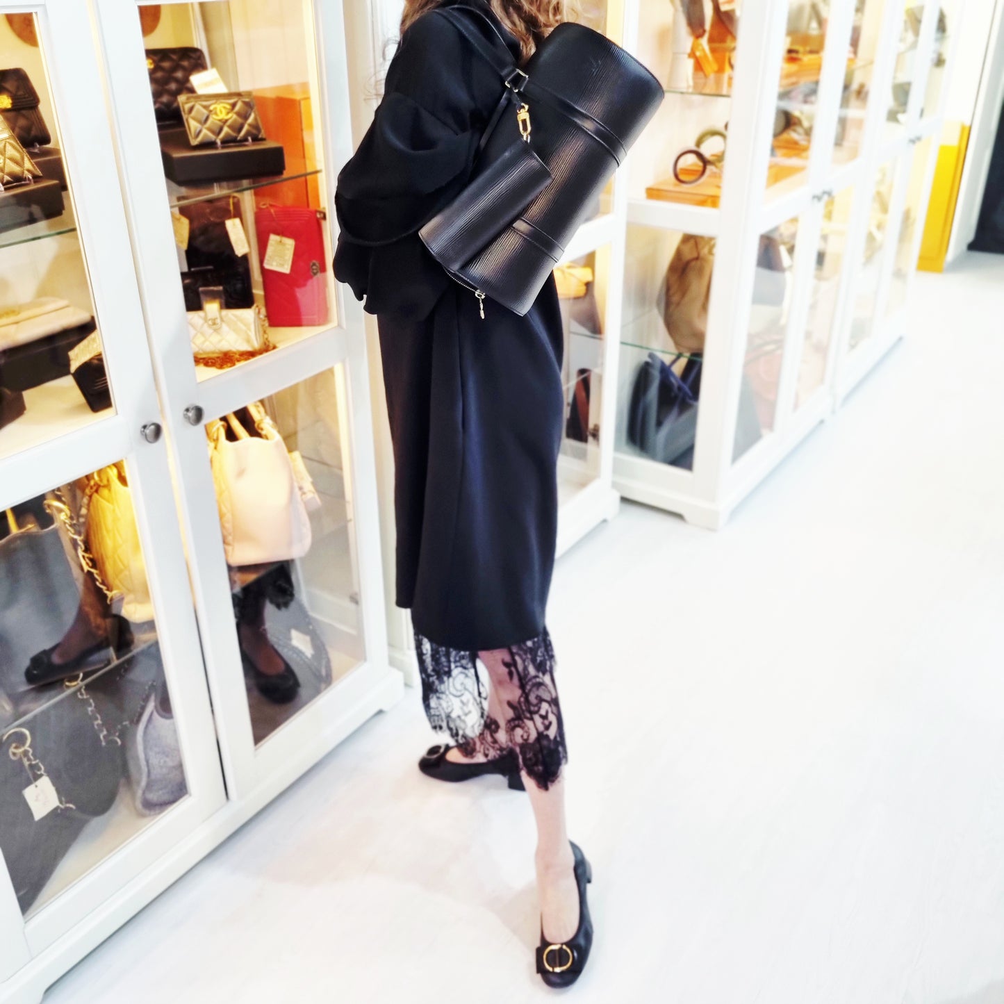 Louis Vuitton Soufflot Epi Leather With Trousse Case Ghw (Black)