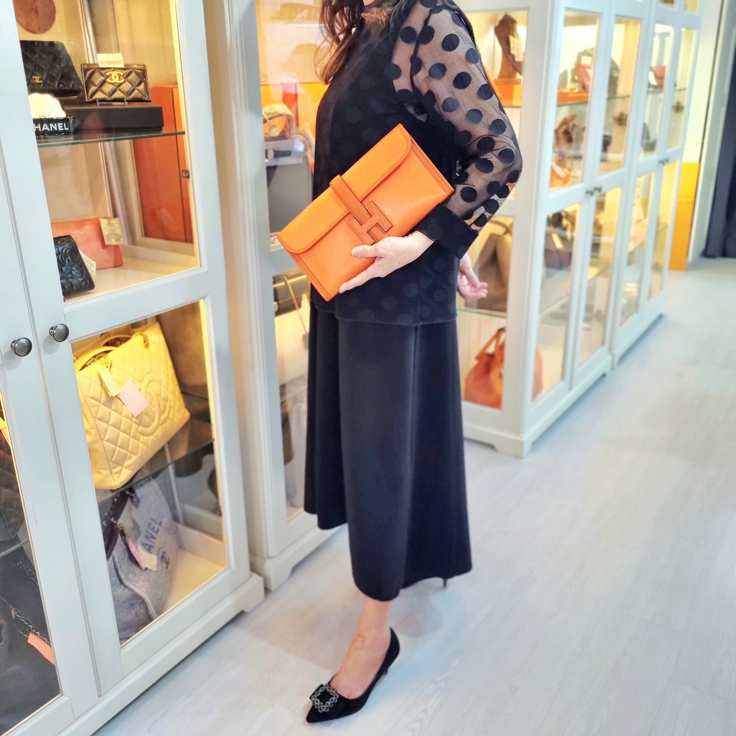 Hermes Jige Elan 29 Leather (Orange)