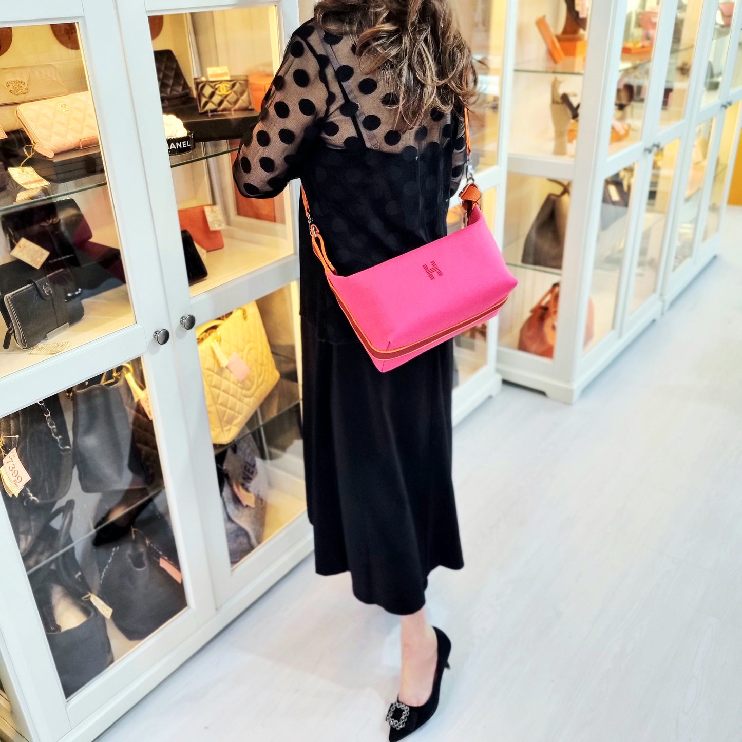 Hermes Bride A Brac Canvas Case Large Shw (Pink)