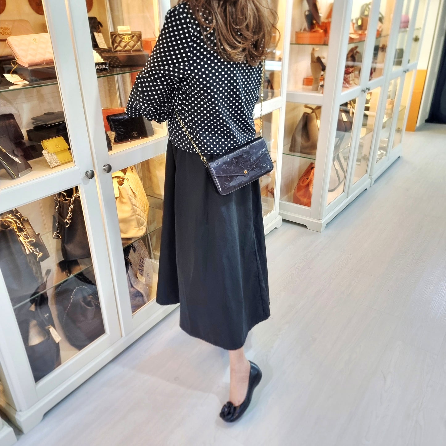 Louis Vuitton Pochette Felicie Monogram Amarante Vernis Ghw