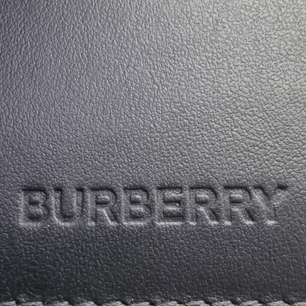 Burberry Check Continental Leather Wallet Shw (Black)