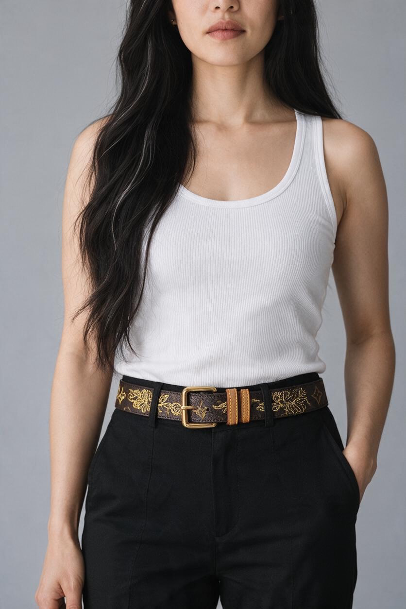 Louis Vuitton Dentelle Belt Monogram Ghw