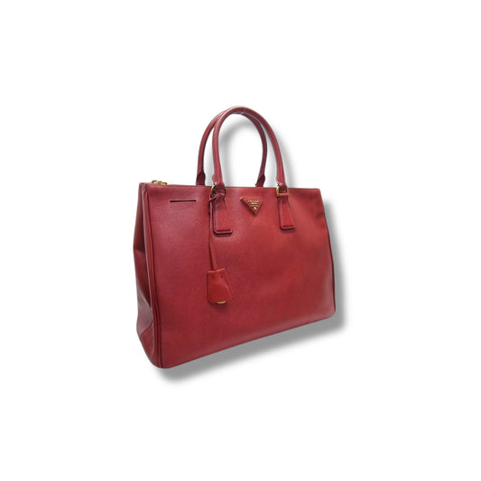 Prada BN1786 Galleria Saffiano Lux Tote Large Ghw (Red)