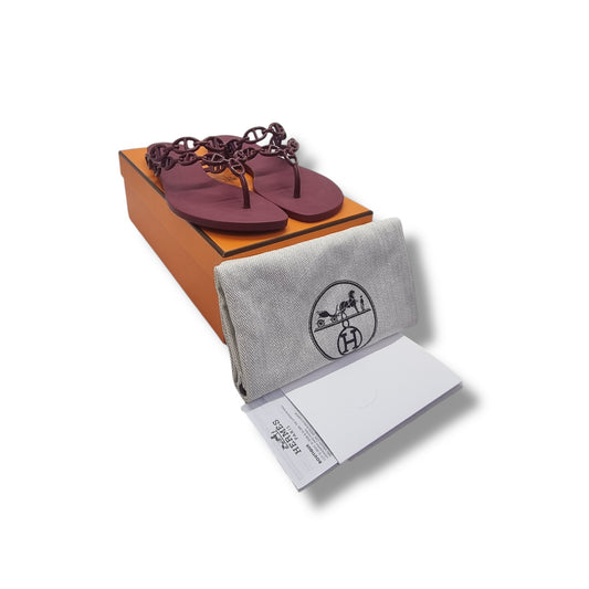 Hermes Island Sandal (Rouge H)