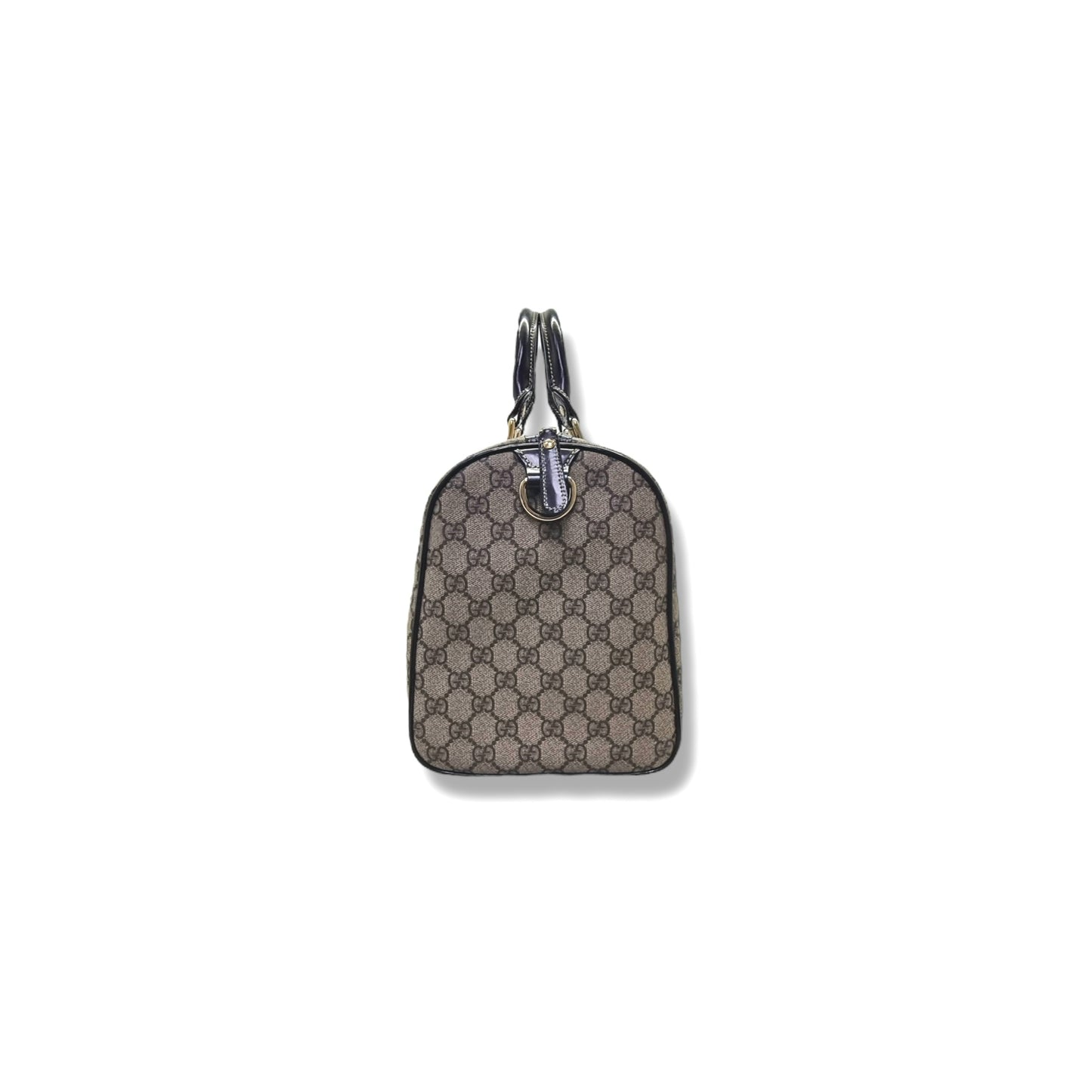 (Return)Gucci GG Joy Canvas Boston Bag Ghw (Dark Brown)