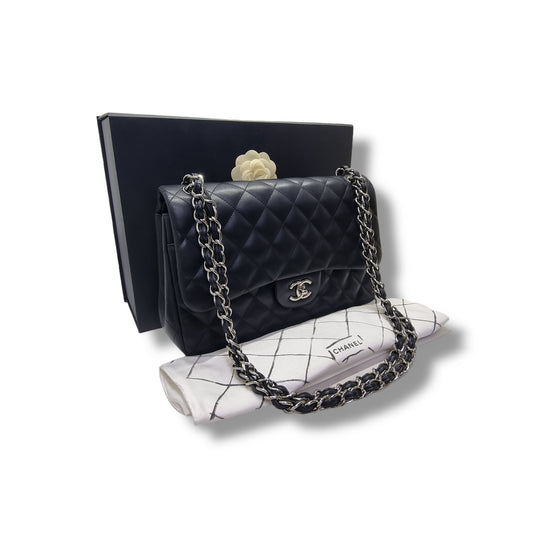 Chanel Classic Jumbo Double Flap Lambskin Shw
