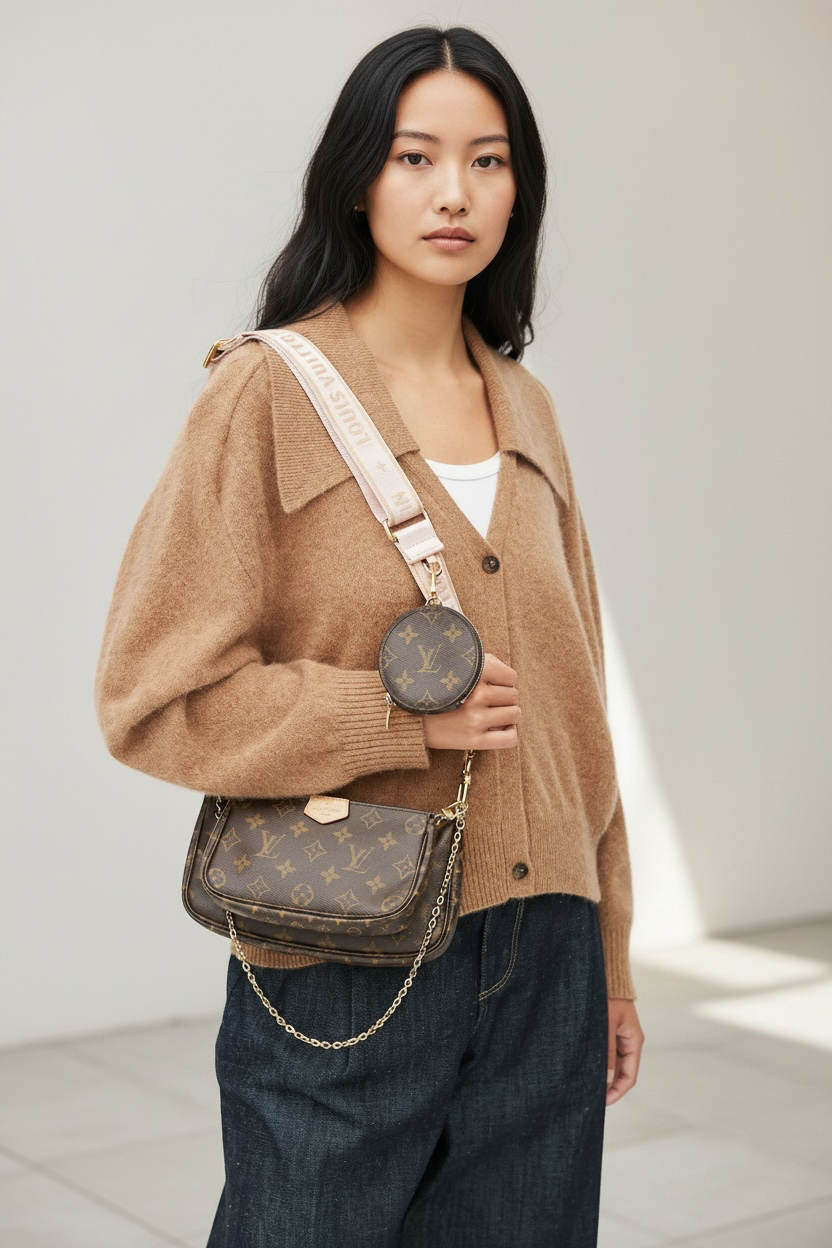 Louis Vuitton Multi Pochette Accessories Monogram Ghw