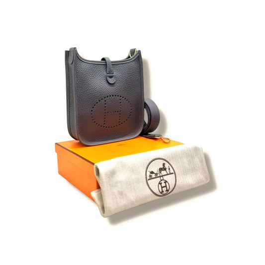 Hermes Evelyne 16 Amazone Taurillon Clemence Leather in Gris Misty Ghw