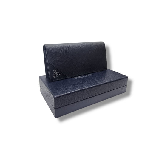 Prada 2MV836 Saffiano Leather Bifold Wallet (Black)
