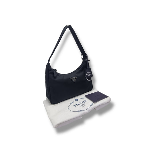 Prada Re-Nylon Re-Edition Hobo Shw (Black)
