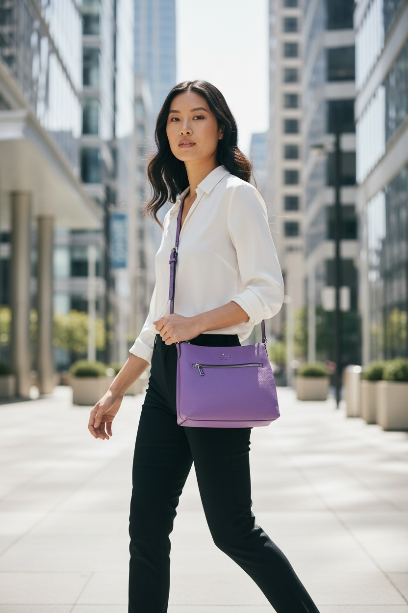 Kate Spade 454 Large Swingpack Crossbody Shw (Purple)