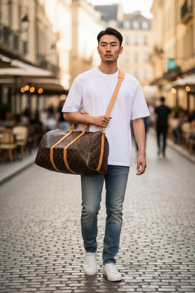 Louis Vuitton Keepall 50B Monogram Ghw
