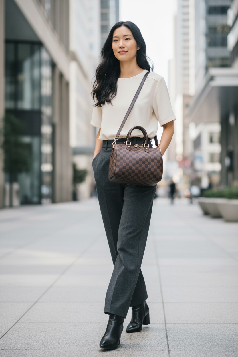 Louis Vuitton Speedy 25B Damier Ebene Ghw
