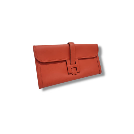 Hermes Jige Elan 29 Swift Calfskin Clutch (Red)