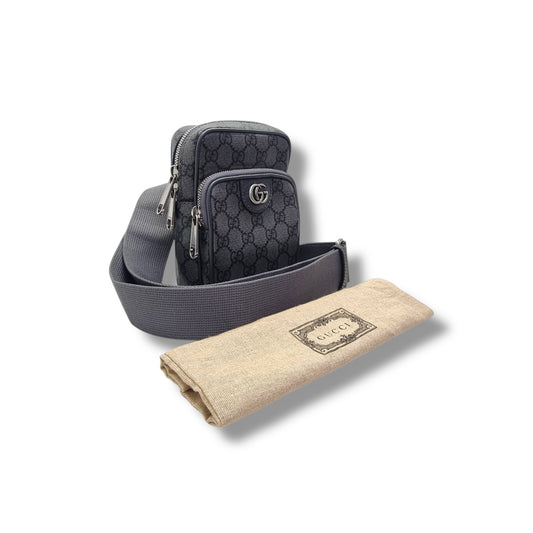 Gucci GG Ophidia Supreme Canvas Crossbody Shw (Grey)