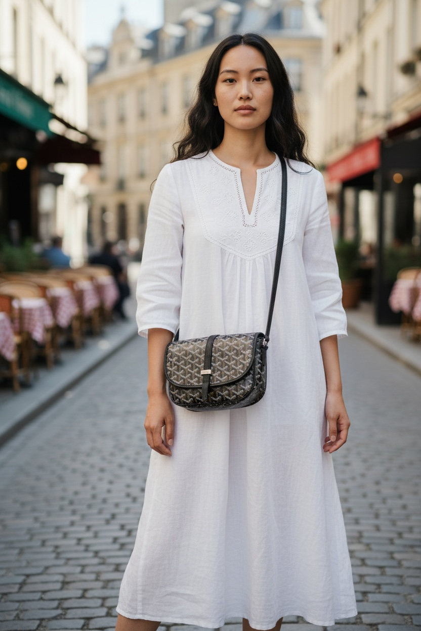 Goyard Belvedere 11 PM Goyardine Canvas Crossbody Phw (Black)