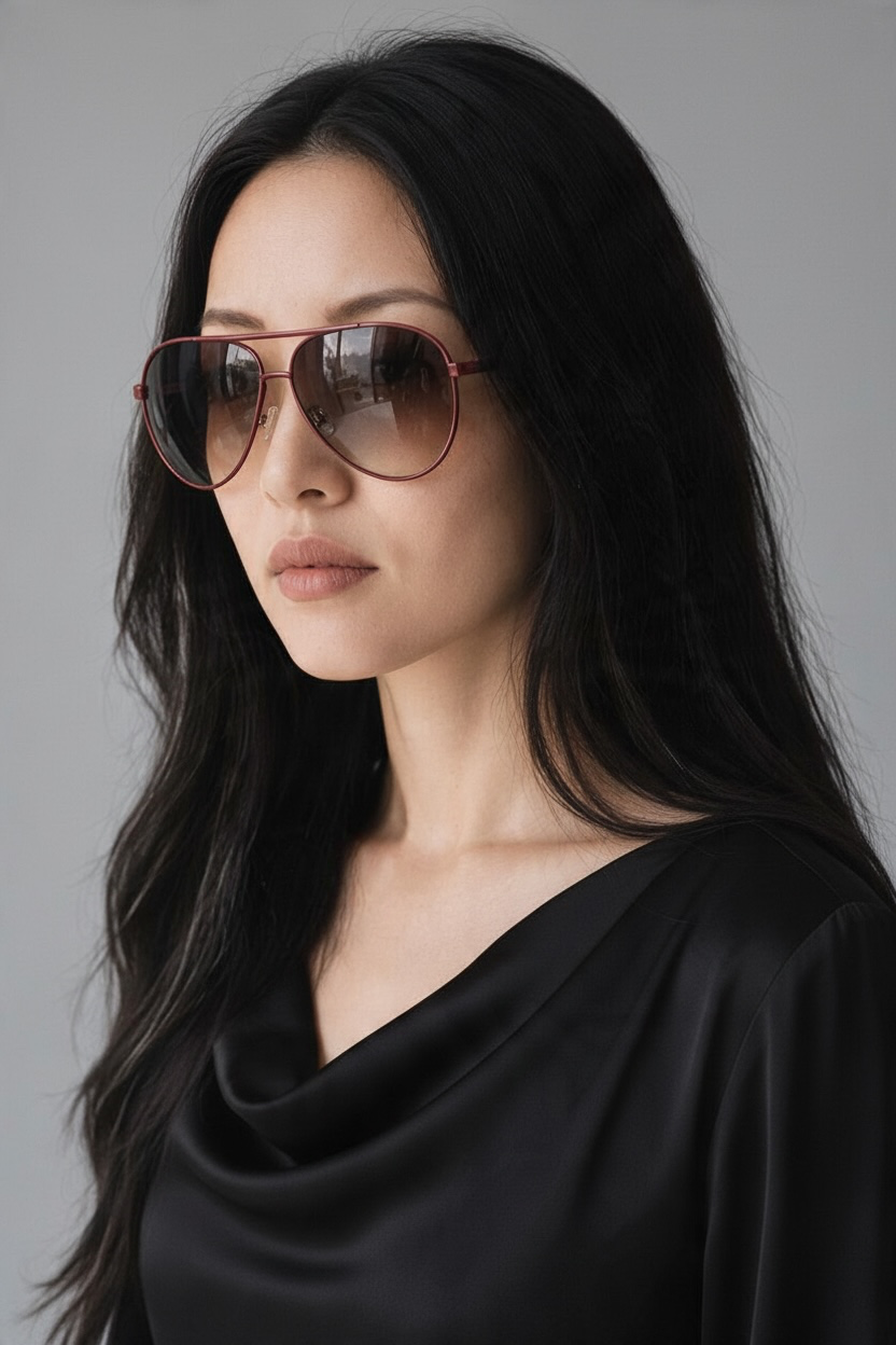 Marc Jacobs Aviator Sunglasses (Red)
