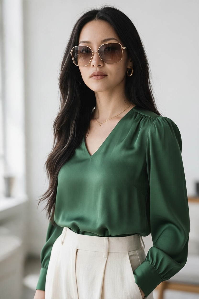 Dita Dynasty Oversized Sunglasses (Gold)