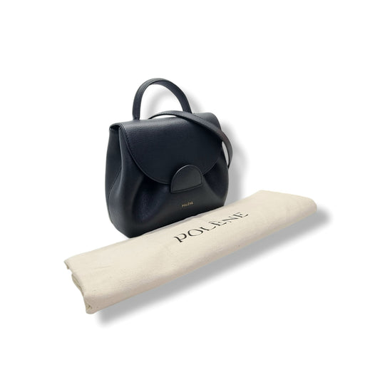 Polene Numero Un Nano Leather Tote Ghw (Black)