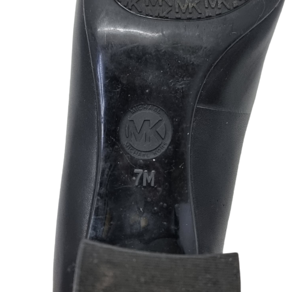 Michael Kors Paloma Flex Leather Court Shoes (Black)