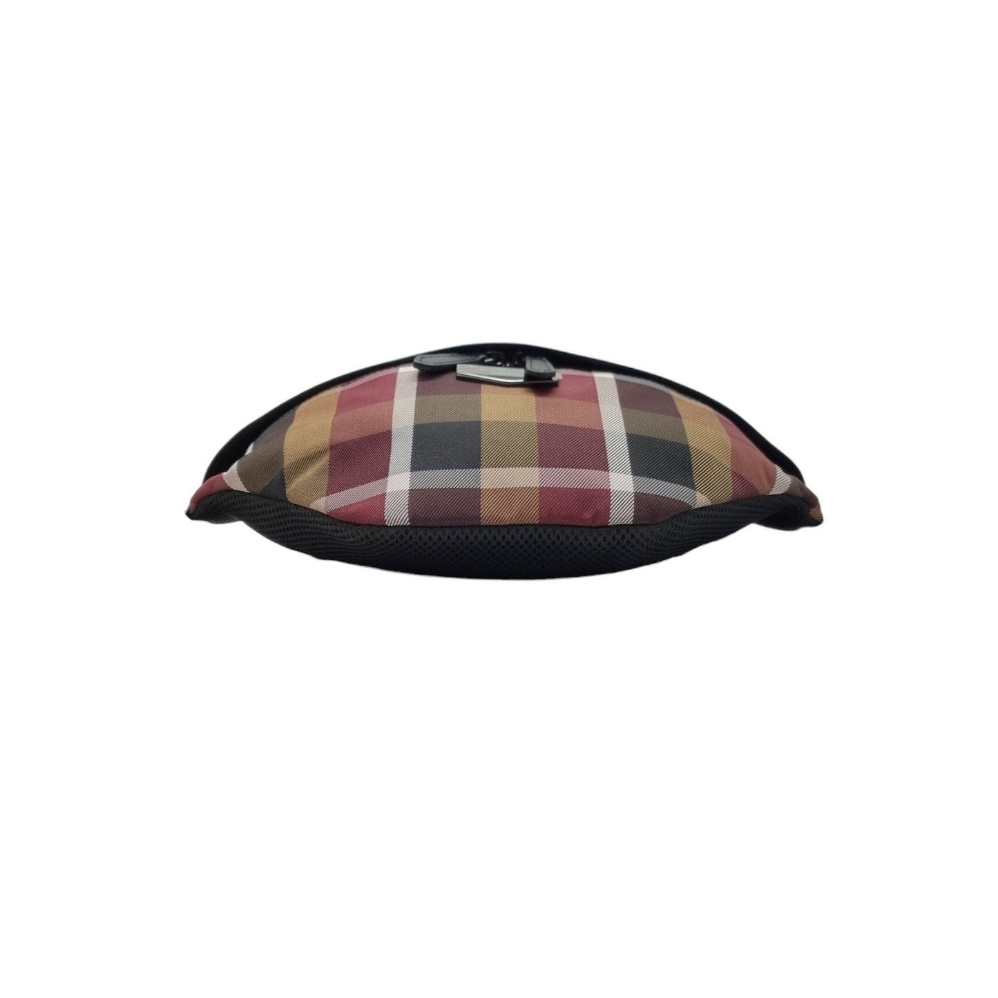 Black Label Crestbridge Check Nylon Cowhide Leather Bumbag Shw (Maroon)