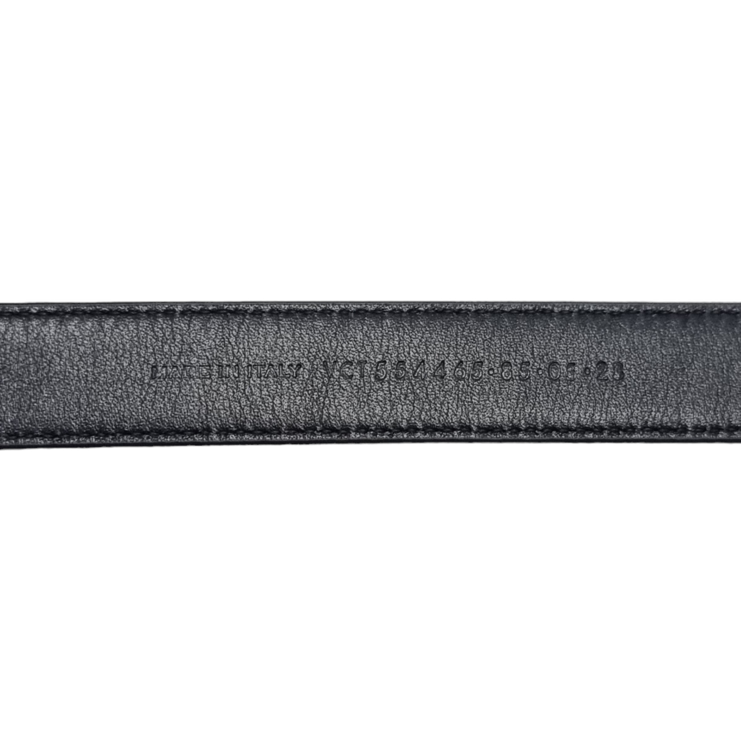 YSL Cassandre Ladies Belt Calfskin Leather Ghw (Black)