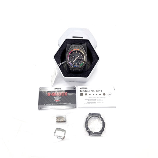 G-SHOCK Watch Casio Babe Princess Rainbow Black Casing (Black)