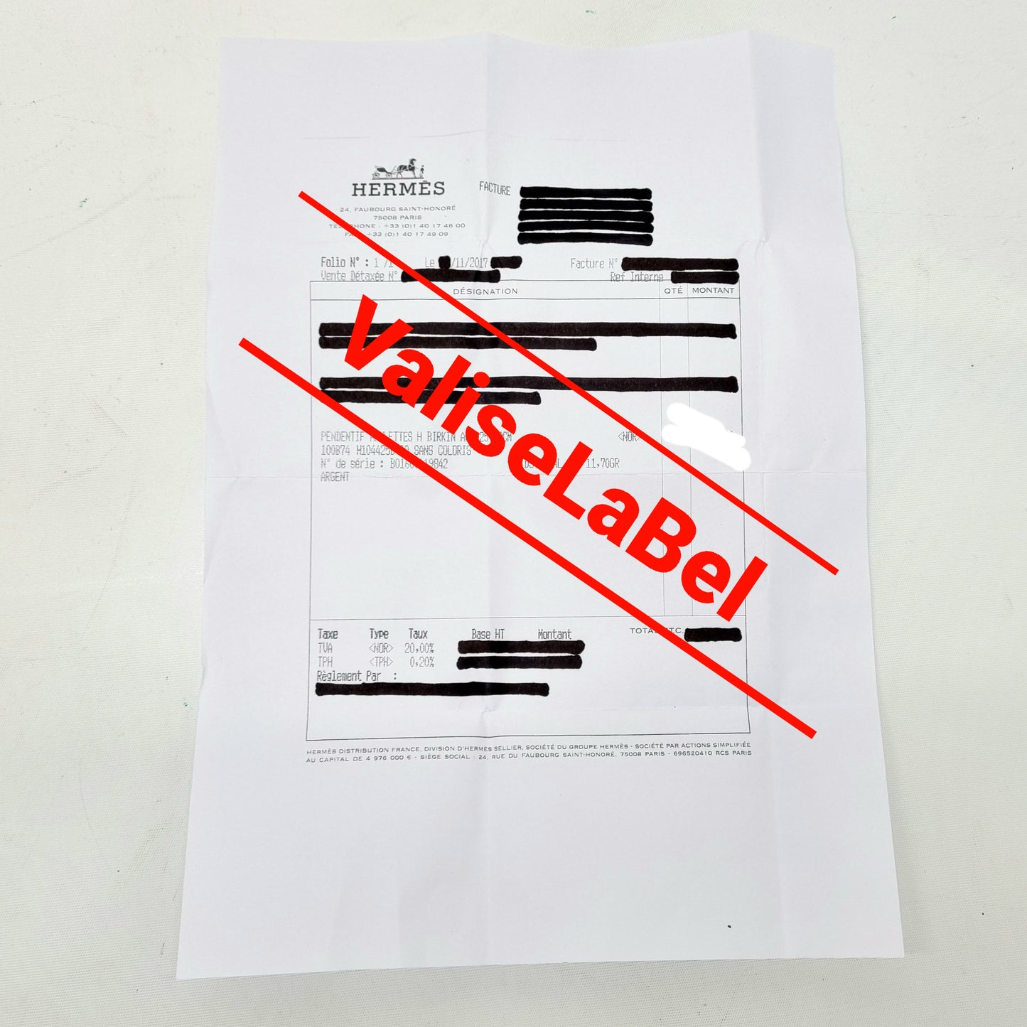 Hermes Amulettes Birkin Pendant With Necklace Silver 925/100