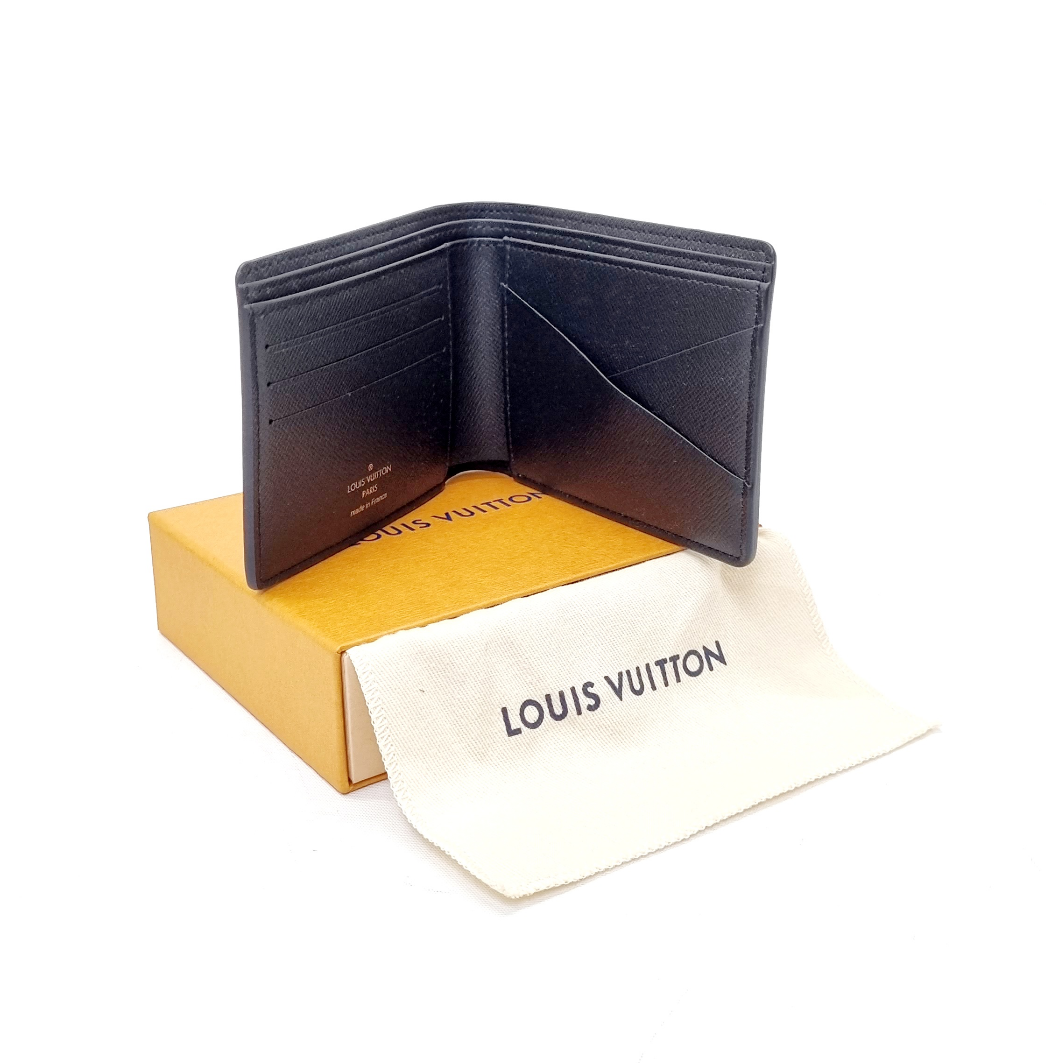 LV x YK Multiple Wallet - Luxury Monogram Eclipse Grey