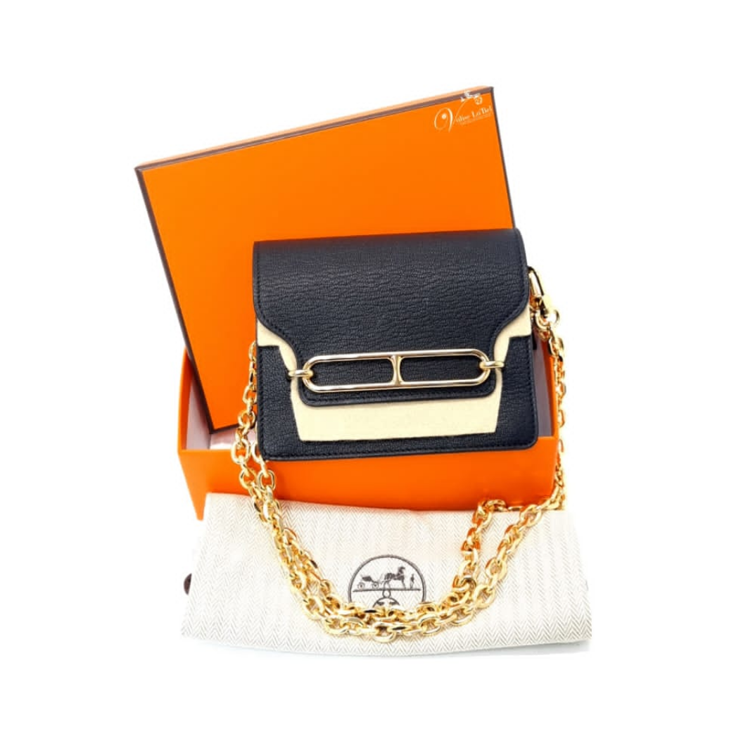 Hermes Roulis Slim Wallet Mysore Goatskin Permabrass Plated