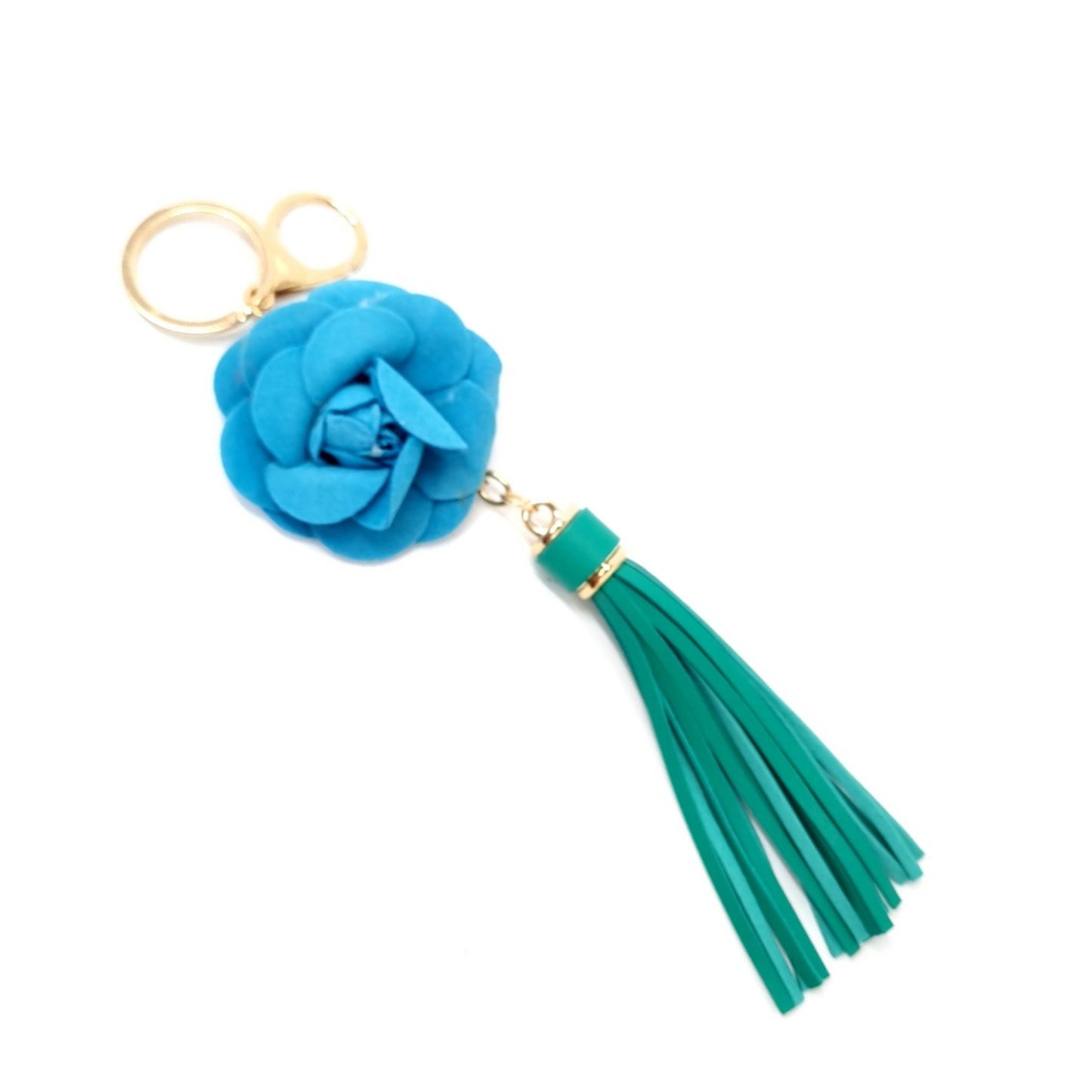 VLB Charm Camelia Tassel Keychain