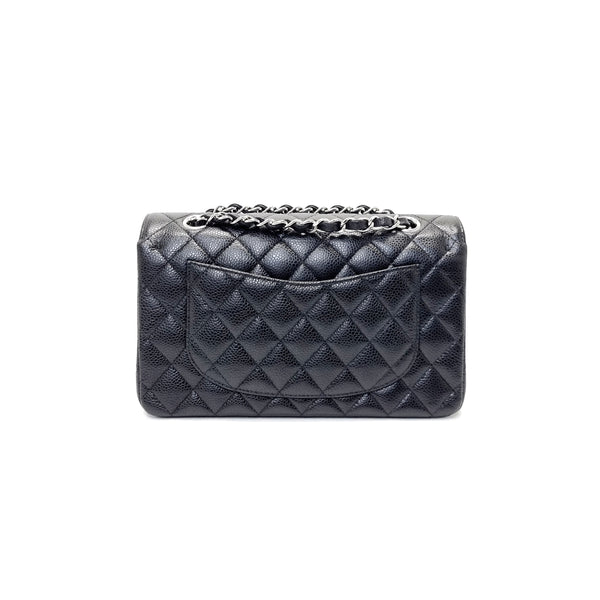 Chanel Classic Small Double Flap Caviar Shw (Black)