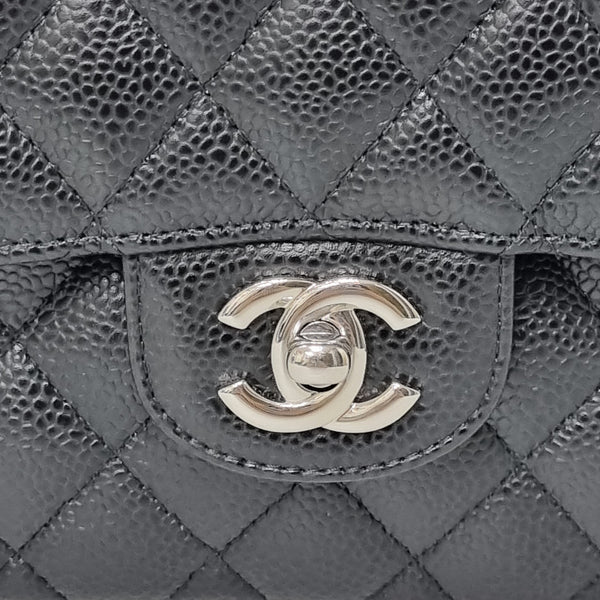 Chanel Classic Small Double Flap Caviar Shw (Black)