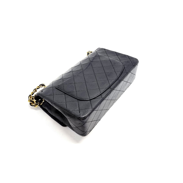 Chanel Vintage Classic Double Flap Small Lambskin Ghw (Black)