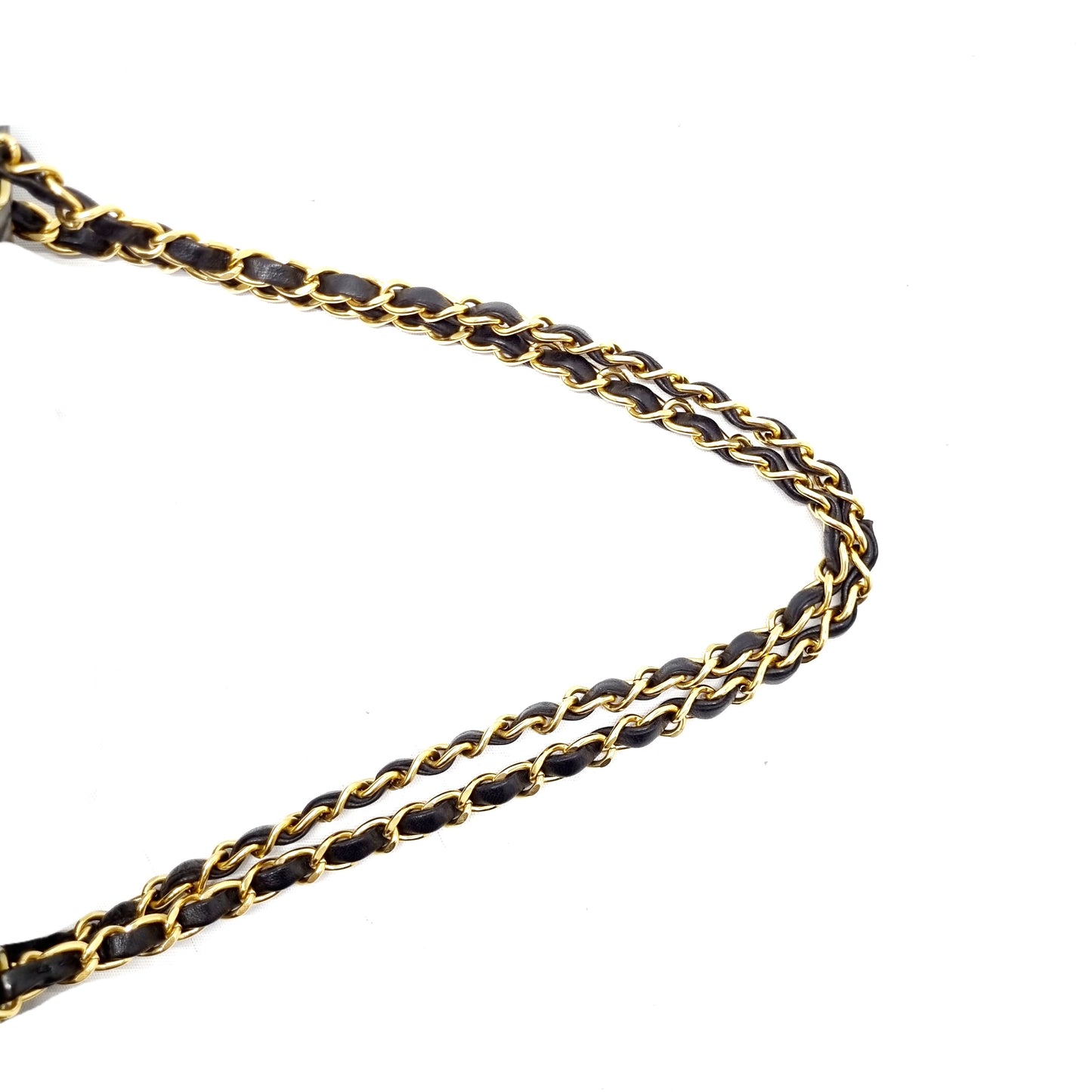 "RARE" Chanel Vintage Classic Double Sided Flap Medium Lambskin Ghw (Black)