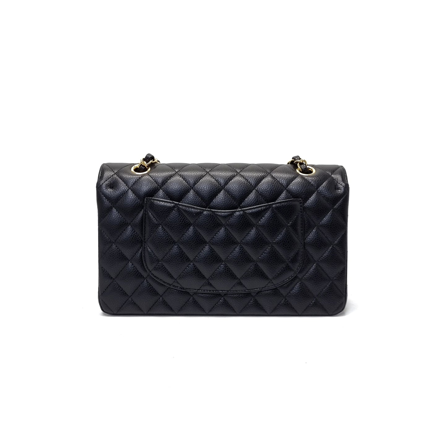 Chanel Classic Medium Double Flap Caviar Ghw (Black)