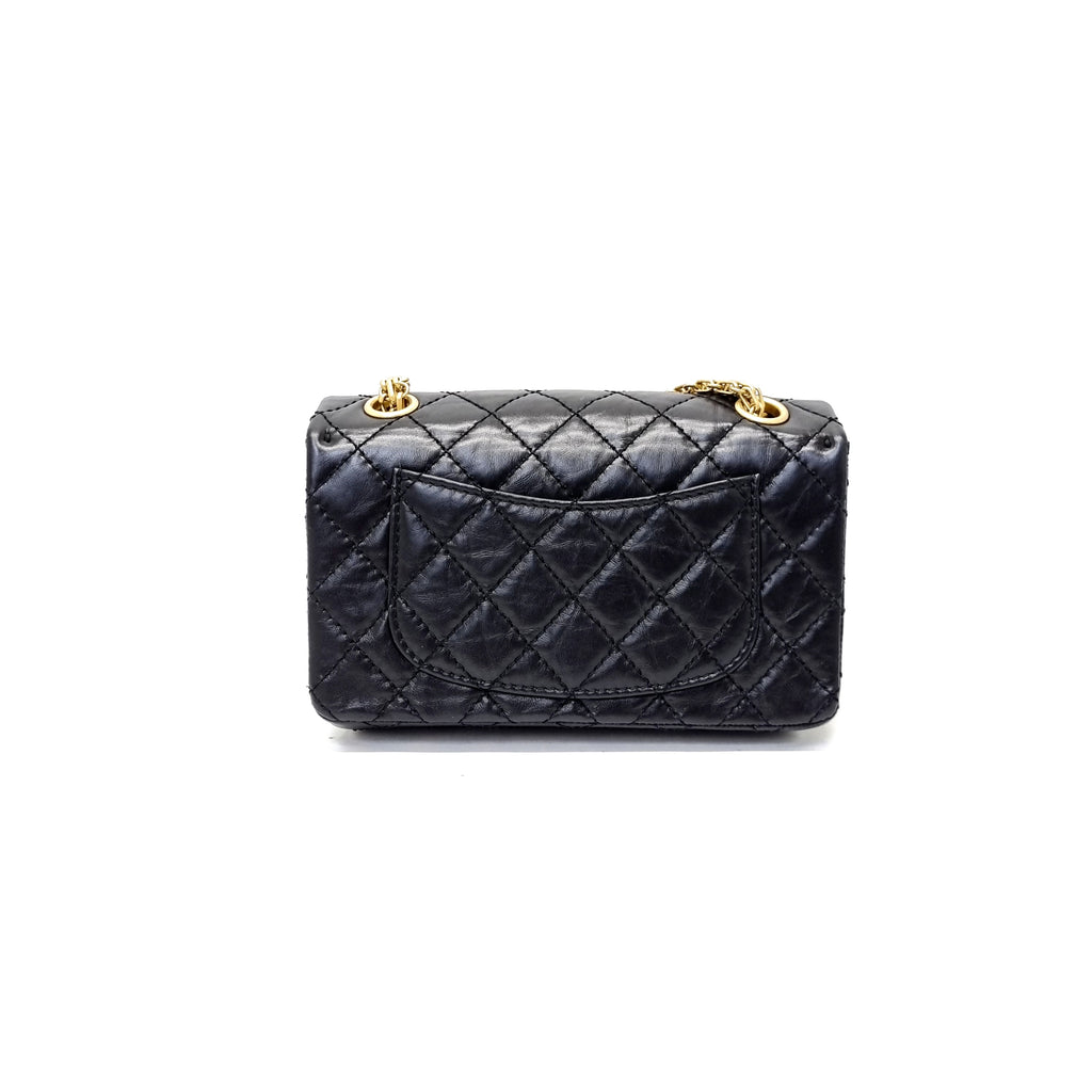 Chanel Reissue Mini 2.55 Aged Calfskin Ghw (Black) – ValiseLaBel