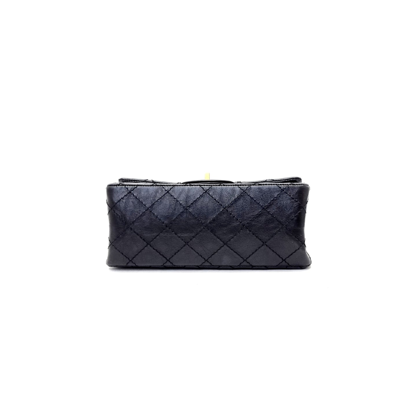 Chanel Reissue Mini 2.55 Aged Calfskin Leather Ghw (Black)