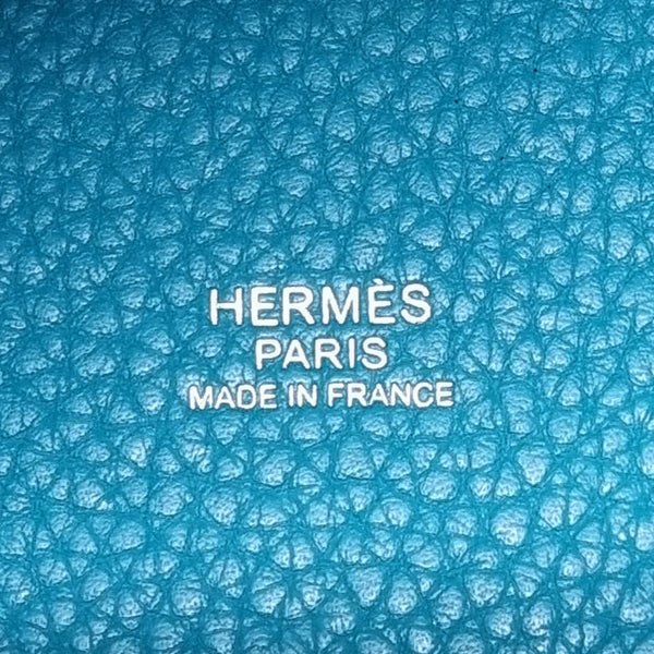 Hermes Picotin Lock 22 Clemence Palladium Plated Hw (Blue Paon)