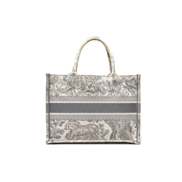 Christian Dior DIOR Book Medium Toile de Jouy Tote (Gray)