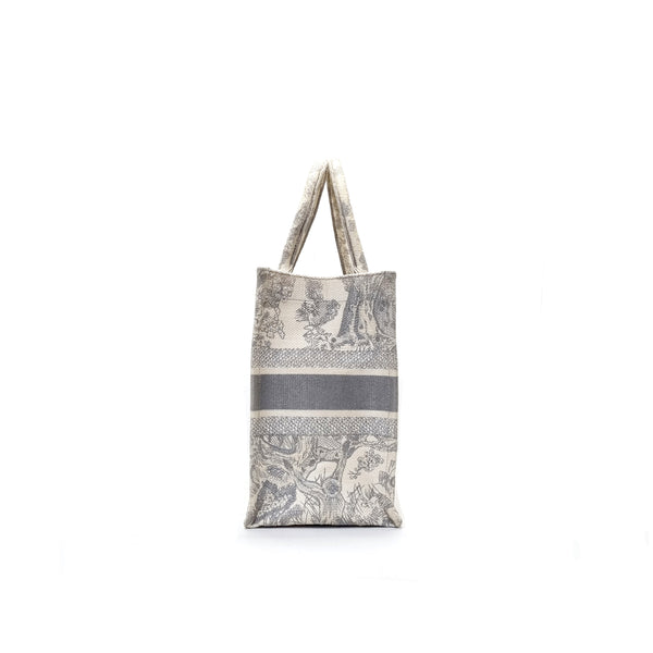 Christian Dior DIOR Book Medium Toile de Jouy Tote (Gray)