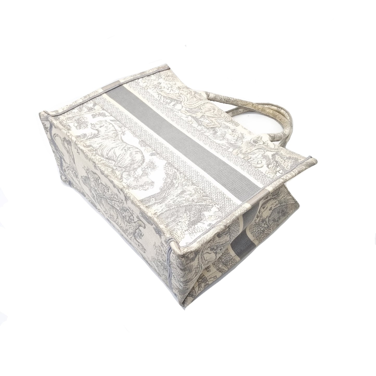 Christian Dior DIOR Book Medium Toile de Jouy Tote (Gray)