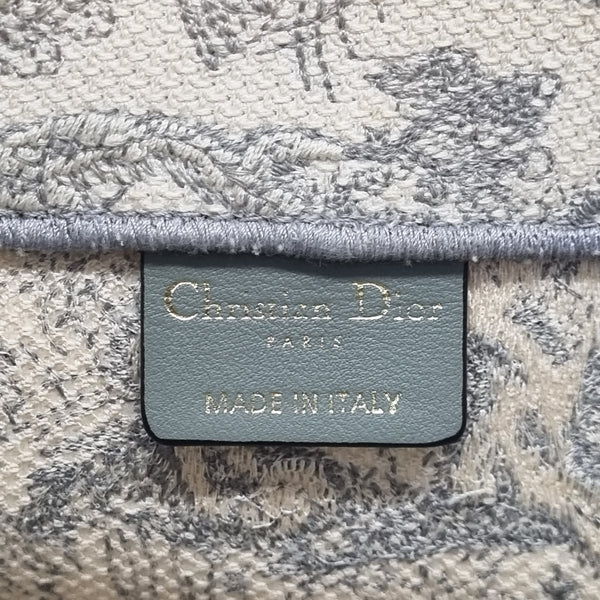 Christian Dior DIOR Book Medium Toile de Jouy Tote (Gray)