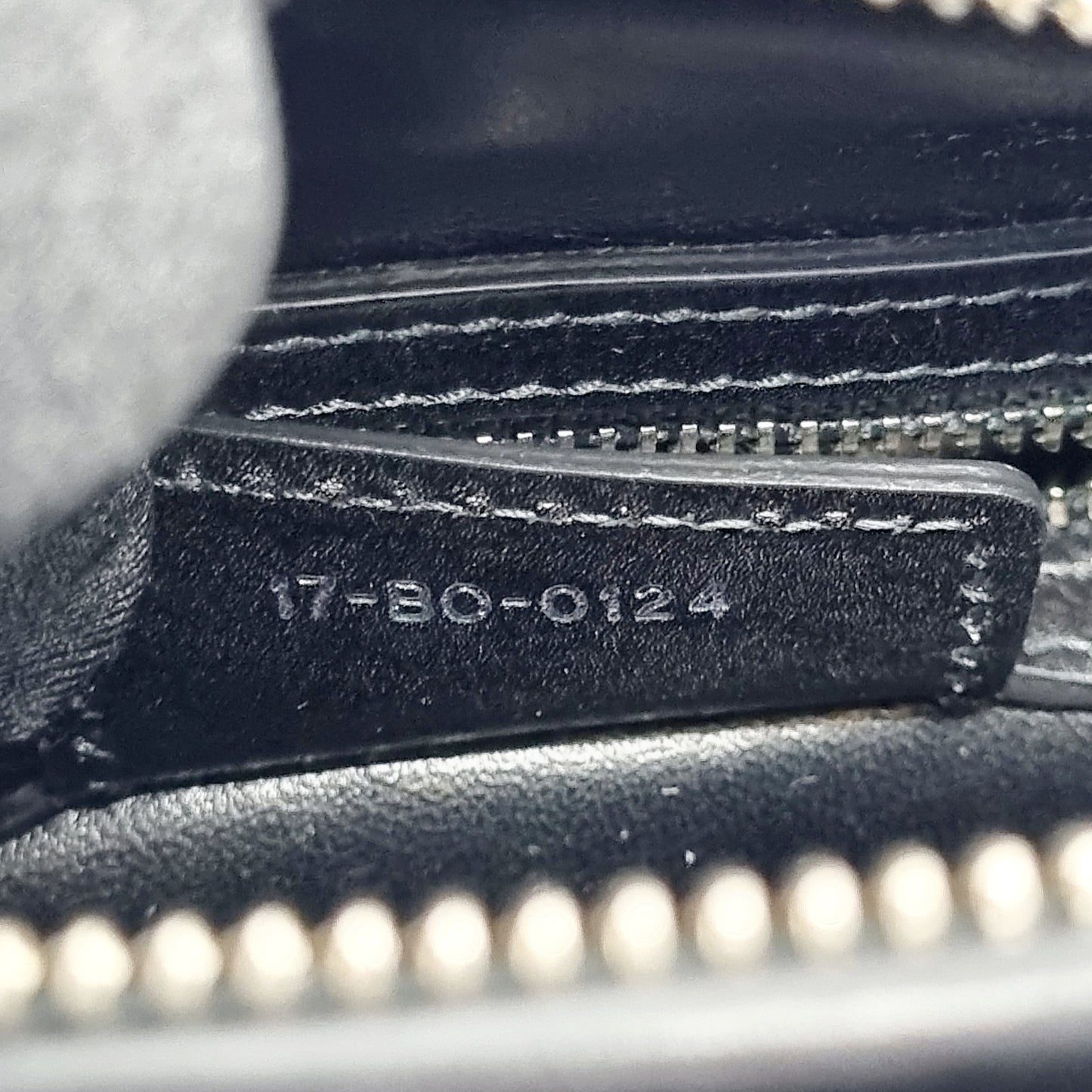 Christian Dior Lady Dior Medium Cannage Lambskin Patch Embellished Shw (Black)