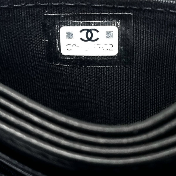 Chanel Card Holder Lambskin Ghw (Black)