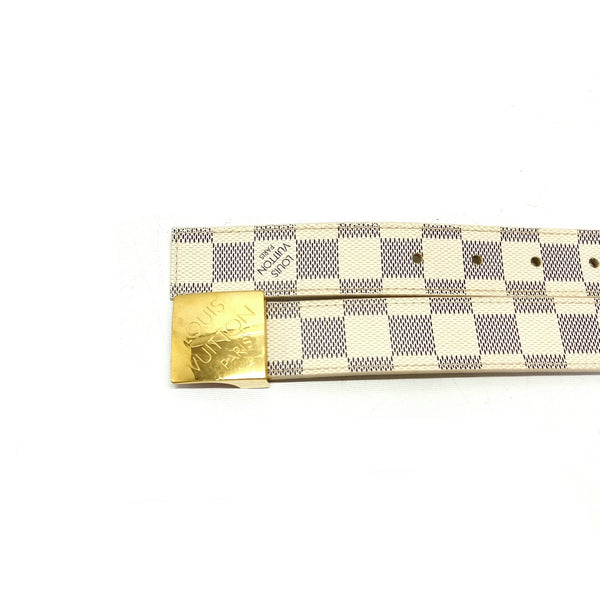 Louis Vuitton Ceinture Belt Damier Azur Ghw